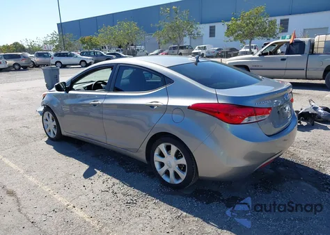 2012 Hyundai Elantra Limited (Ulsan Plant) from USA, damaged, VIN KMHDH4AEXCU355066